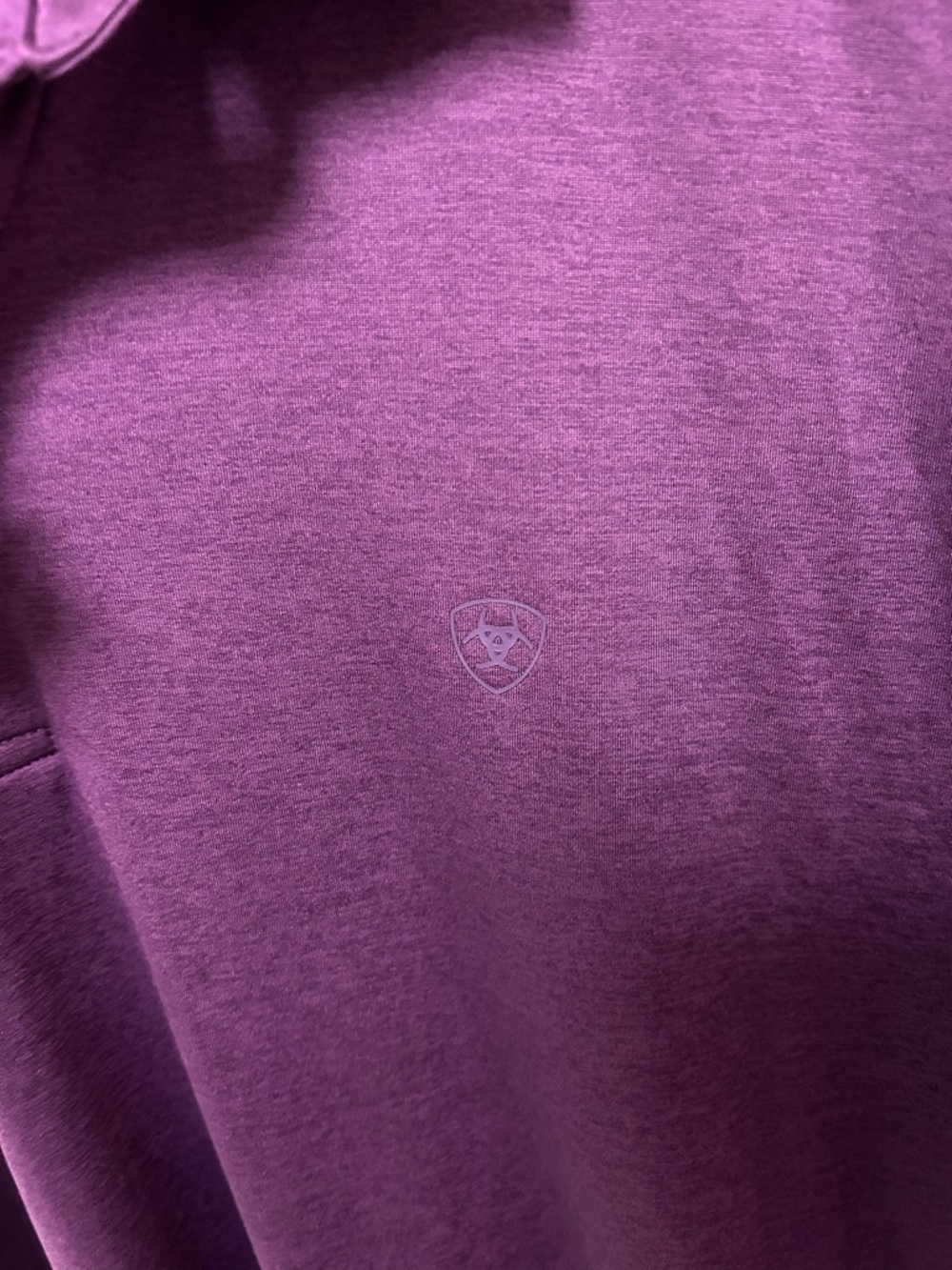Ariat AriatTek Polo XXL Purple Golf Performance Shirt Moisture Wicking - Picture 3 of 6